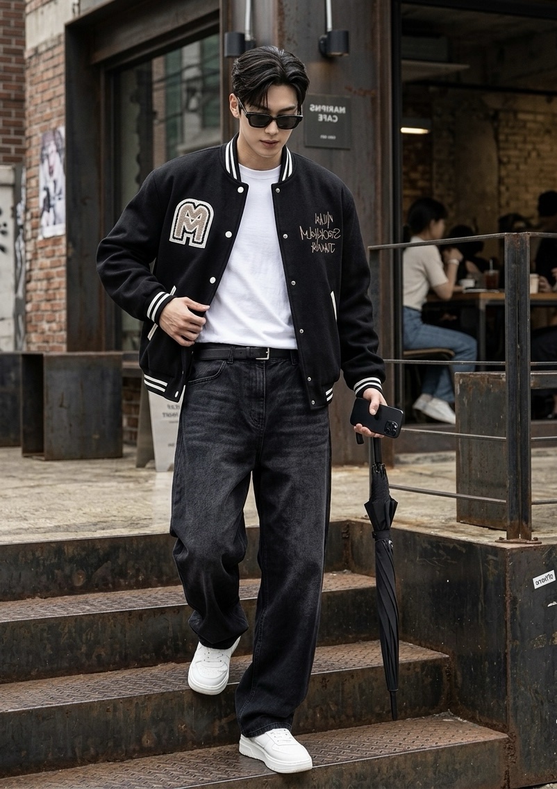 1328 Patchwork bomber jacket 2