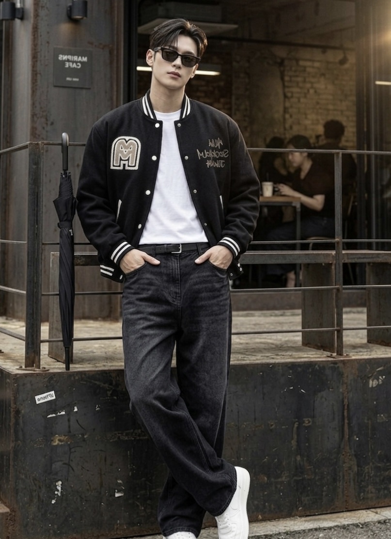 1328 Patchwork bomber jacket 5