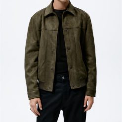 1214 ZR เสื้อแจ็คเก็ตหนังกลับ