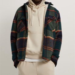 1243 เสื้อแจ็คเก็ตแบบเชิ้ตขนแกะ