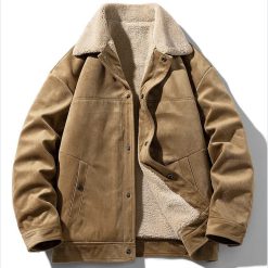 1162 แจ็คเก็ตหนังนิ่มบุขนกันหนาว