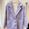 1225 Purple Wool Coats