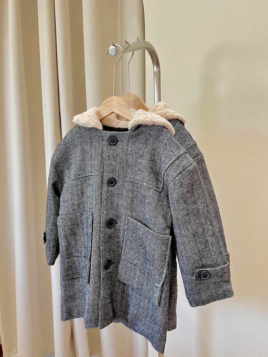 9026 Wool Hood coat Kids 2