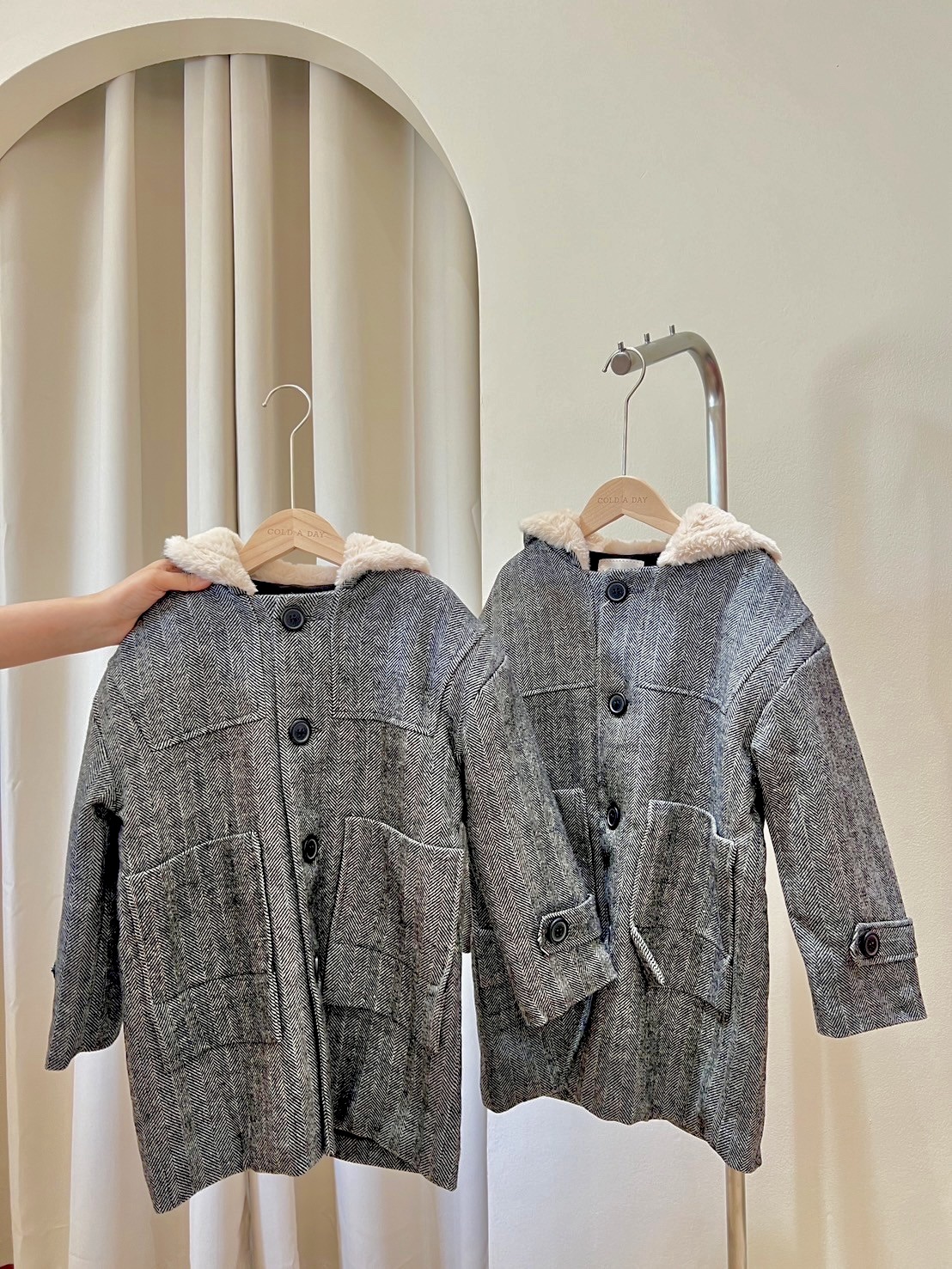 9026 Wool Hood coat Kids