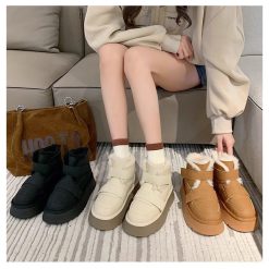 8033 รองเท้าบูท Velcro รุ่นพื้นหนา