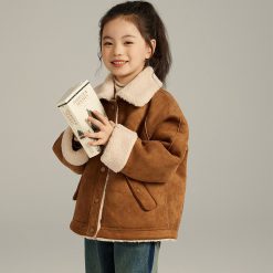 9131 แจ็คเก็ตขนแกะน้ำตาล