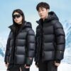1367  Black Gold Down Jacket