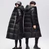 1368 Long Black Gold Down Coats 2
