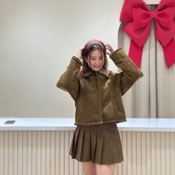 1372 Fluffy Crop  Jacket