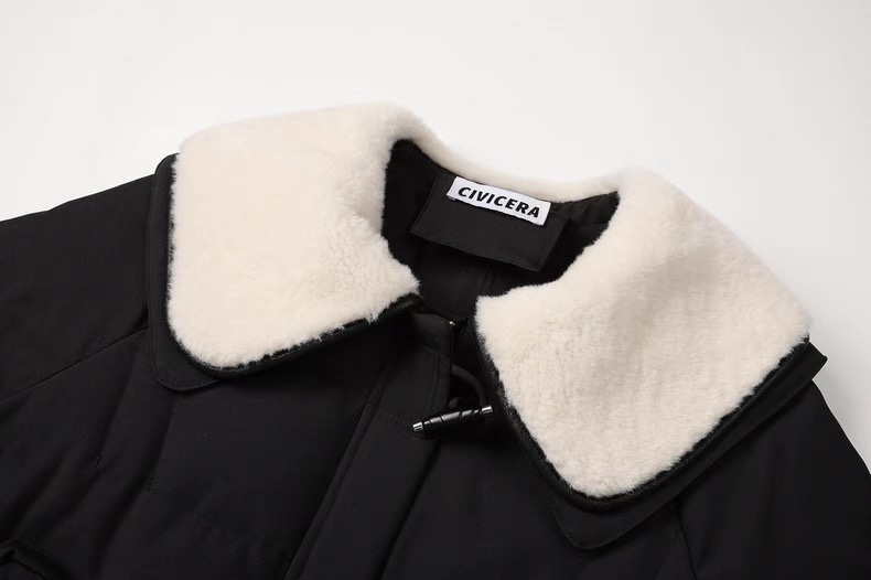 1395 Fur Collar Down Coats - Image 5