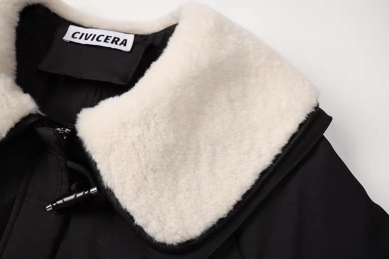 1395 Fur Collar Down Coats - Image 6