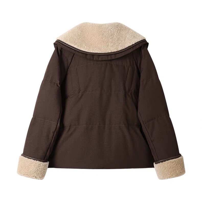 1395 Fur Collar Down Coats - Image 4