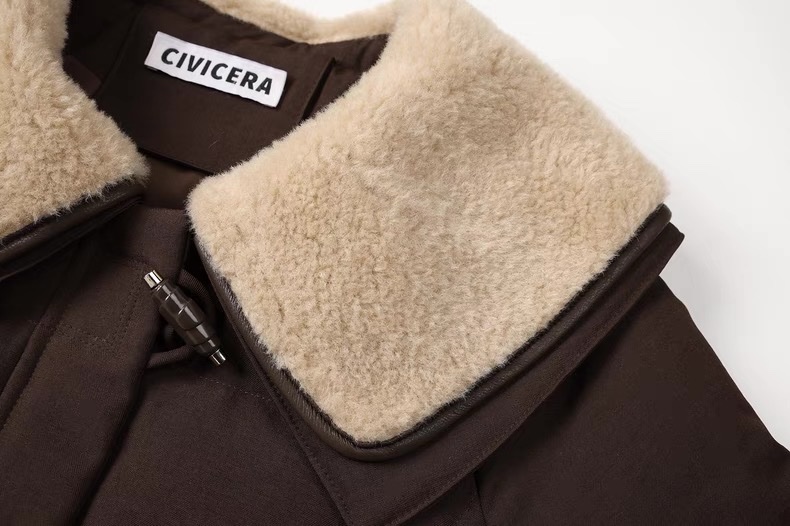 1395 Fur Collar Down Coats - Image 8