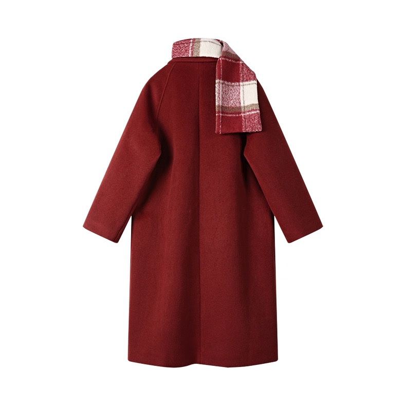 NC001 Christmas red winter coats & scarf - Image 9