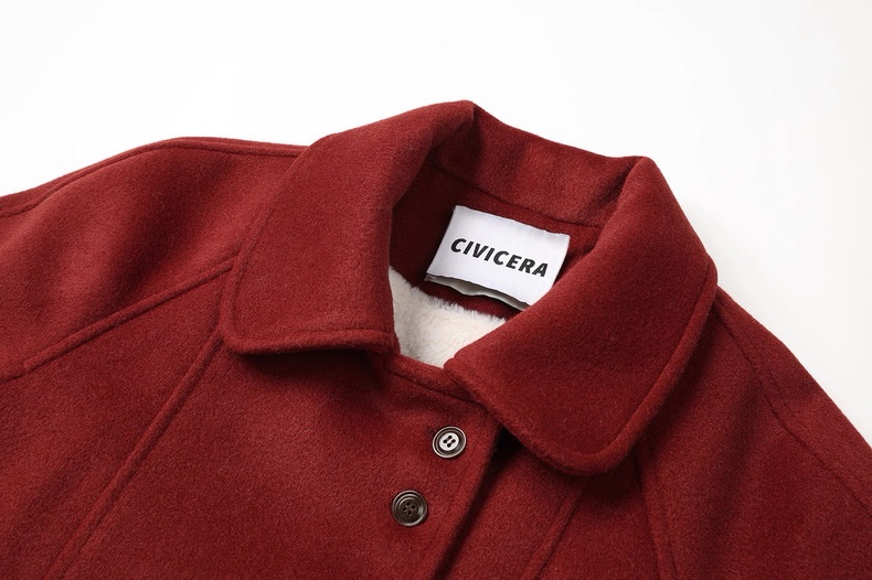 NC001 Christmas red winter coats & scarf - Image 11