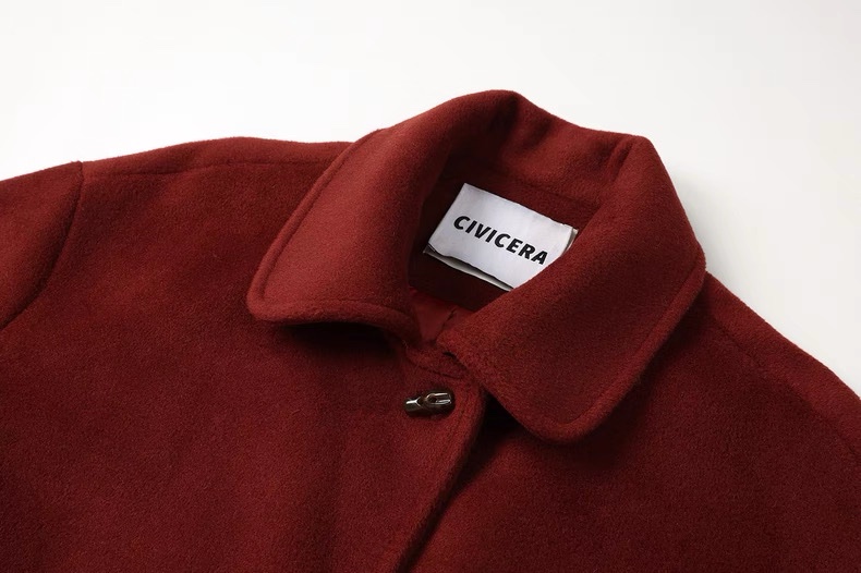 NC001 Christmas red winter coats & scarf - Image 4