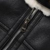 NC003 Winter hooded leather jacket 4