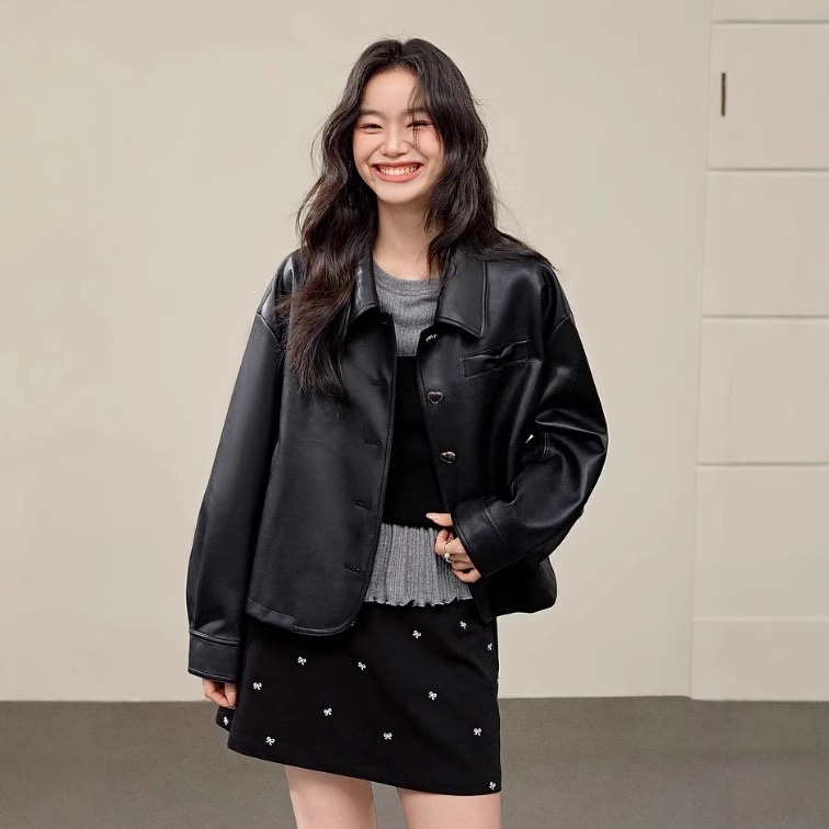 1398 Heart Leather Jacket - Image 2