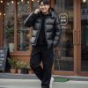 1401 Big size Black Gold Down Jacket