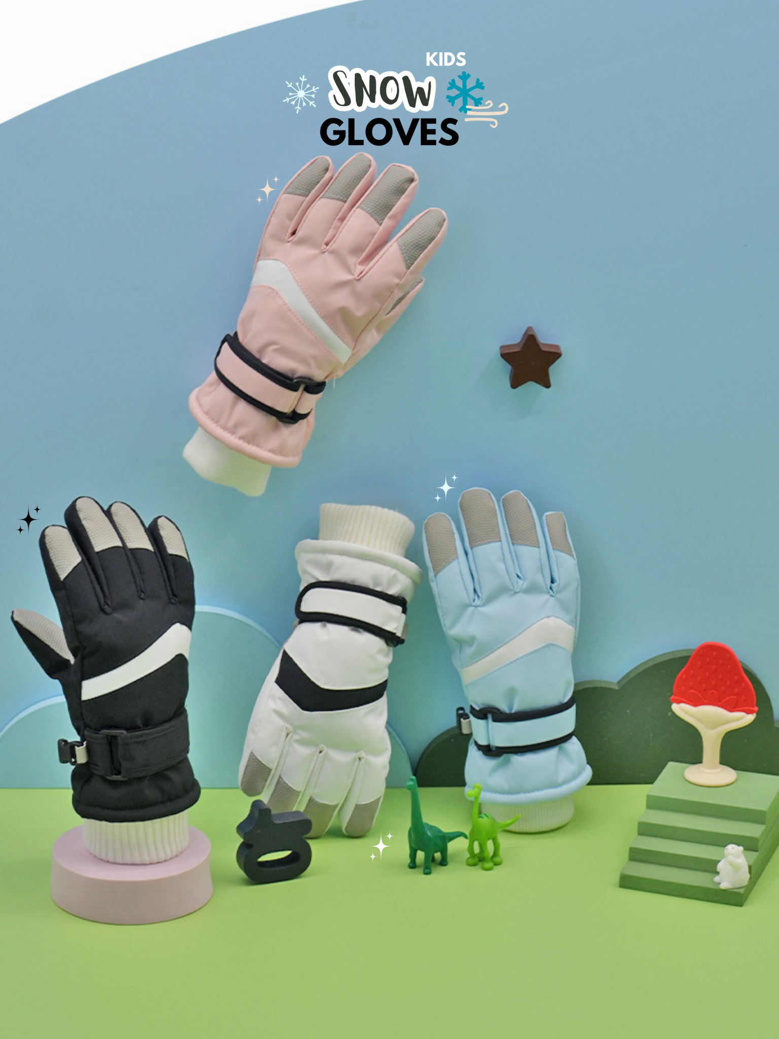 9178 ถุงมือกันหิมะเด็ก