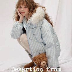 1408 Candy Bow Puff Coats