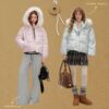 1408 Candy Bow Puff Coats 3
