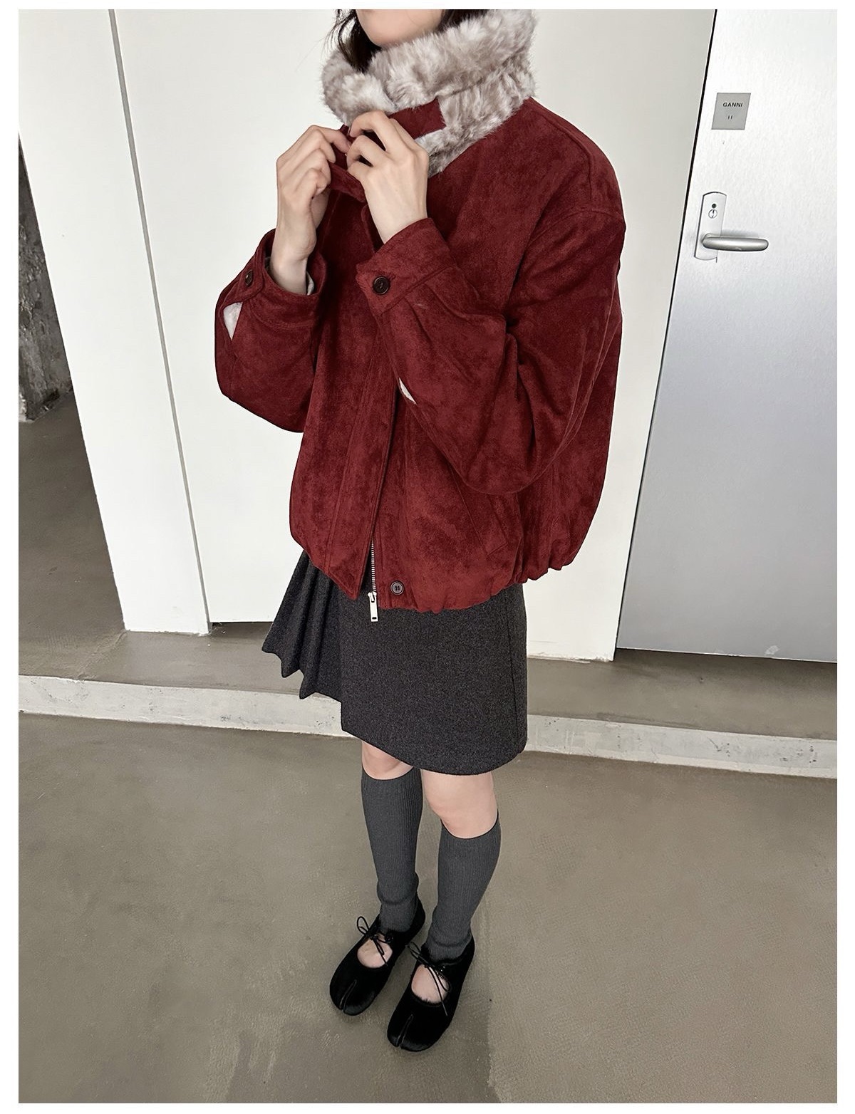 1420 Luxe Suede Fur Jacket 13