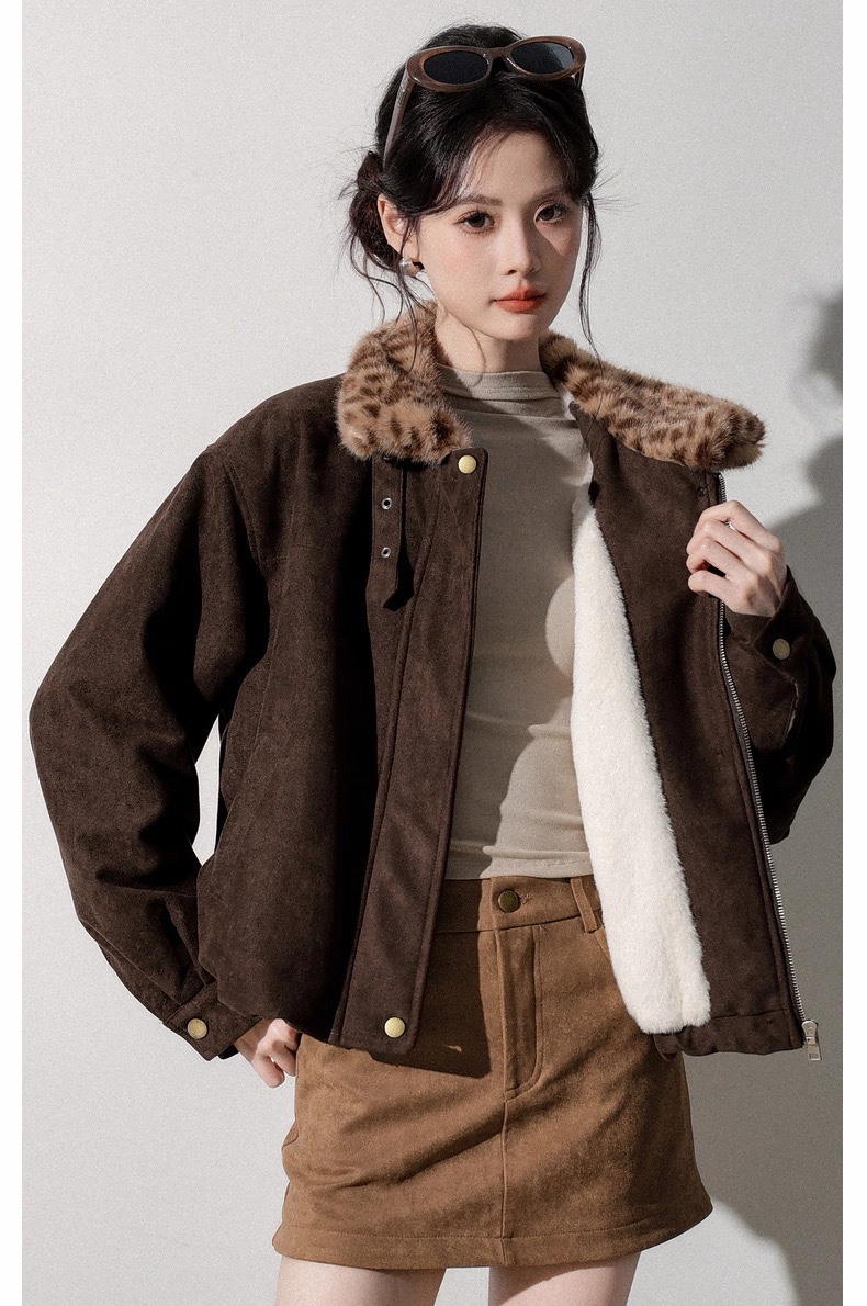 1420 Luxe Suede Fur Jacket 17
