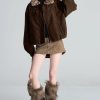 1420 Luxe Suede Fur Jacket 22