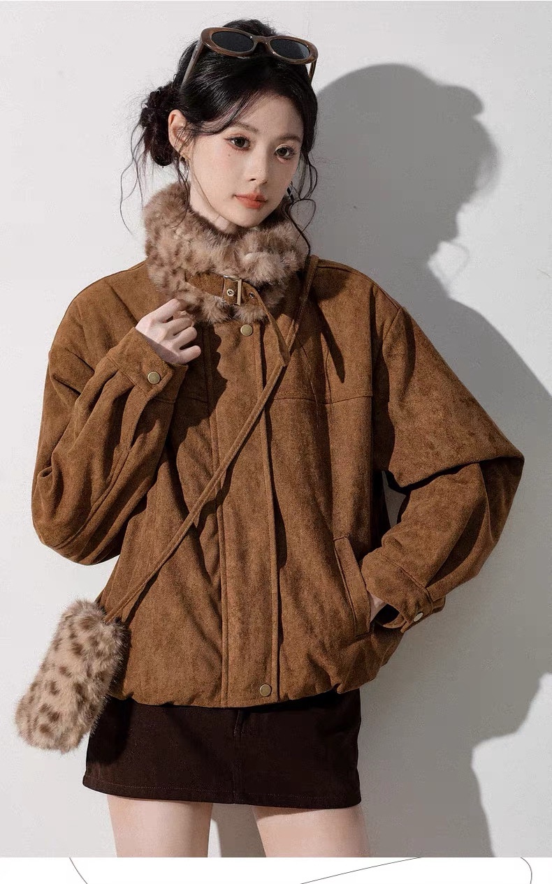1420 Luxe Suede Fur Jacket 34