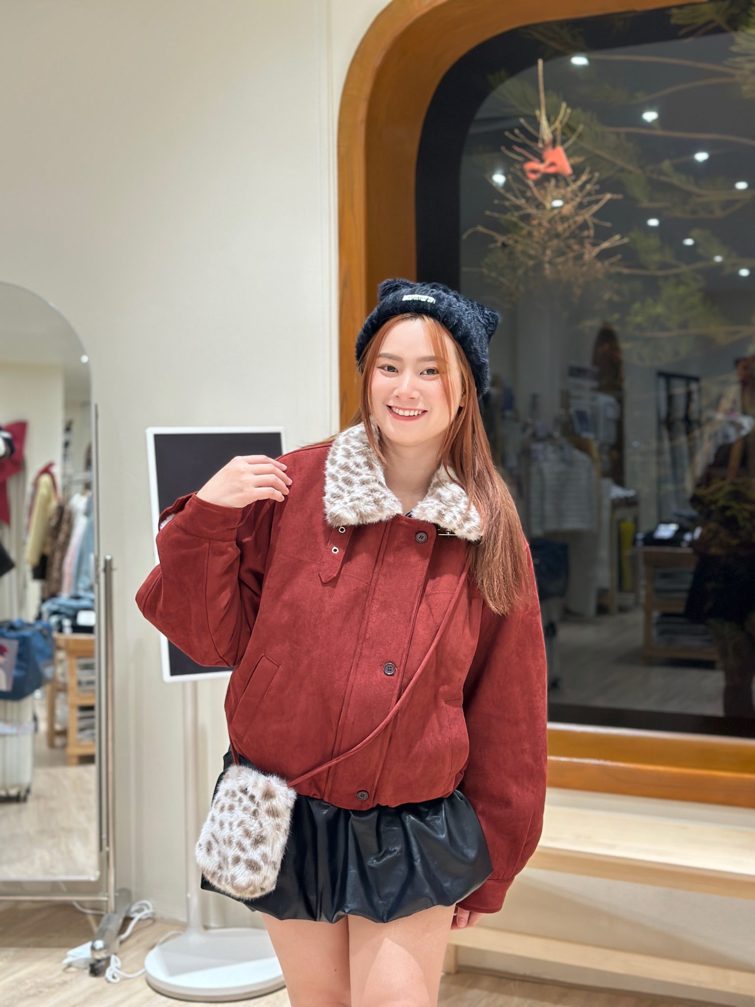 1420 Luxe Suede Fur Jacket 9
