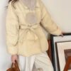 1424 Snow Pearl Fur Puffer