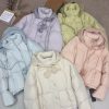 1427 Pom Pom Knit Hood Puffer 2