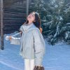 1427 Pom Pom Knit Hood Puffer 3