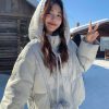 1427 Pom Pom Knit Hood Puffer 4