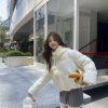 1427 Pom Pom Knit Hood Puffer 8
