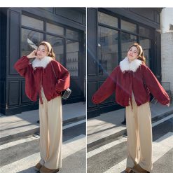 1428 Cute Fur Suede Jacket 13