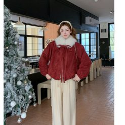 1428 Cute Fur Suede Jacket 14