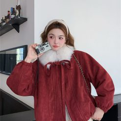 1428 Cute Fur Suede Jacket 15