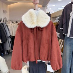 1428 Cute Fur Suede Jacket 4