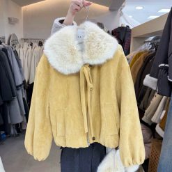 1428 Cute Fur Suede Jacket 5