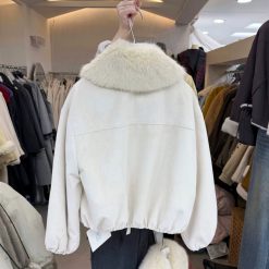 1428 Cute Fur Suede Jacket 8