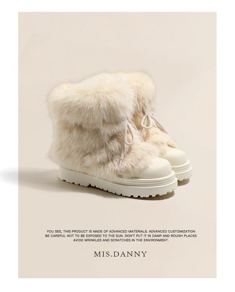 8071 Snowy Fur Boots 13