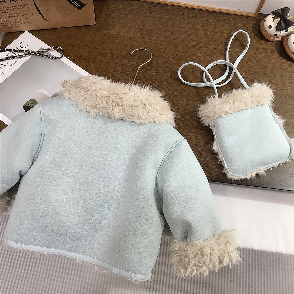9182 Baby Sky Suede Coat - Image 6