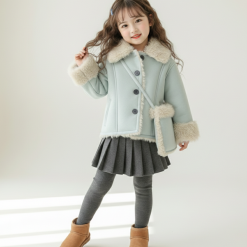 9182 Baby Sky Suede Coat
