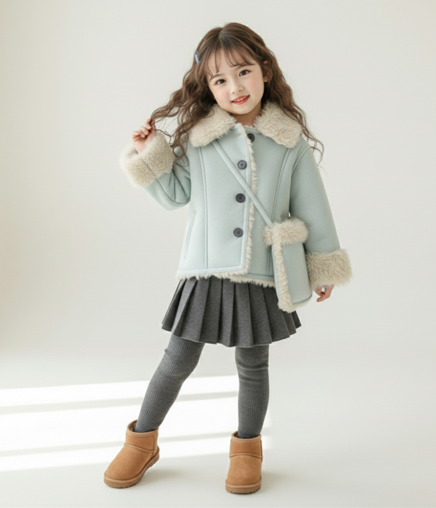 9182 Baby Sky Suede Coat