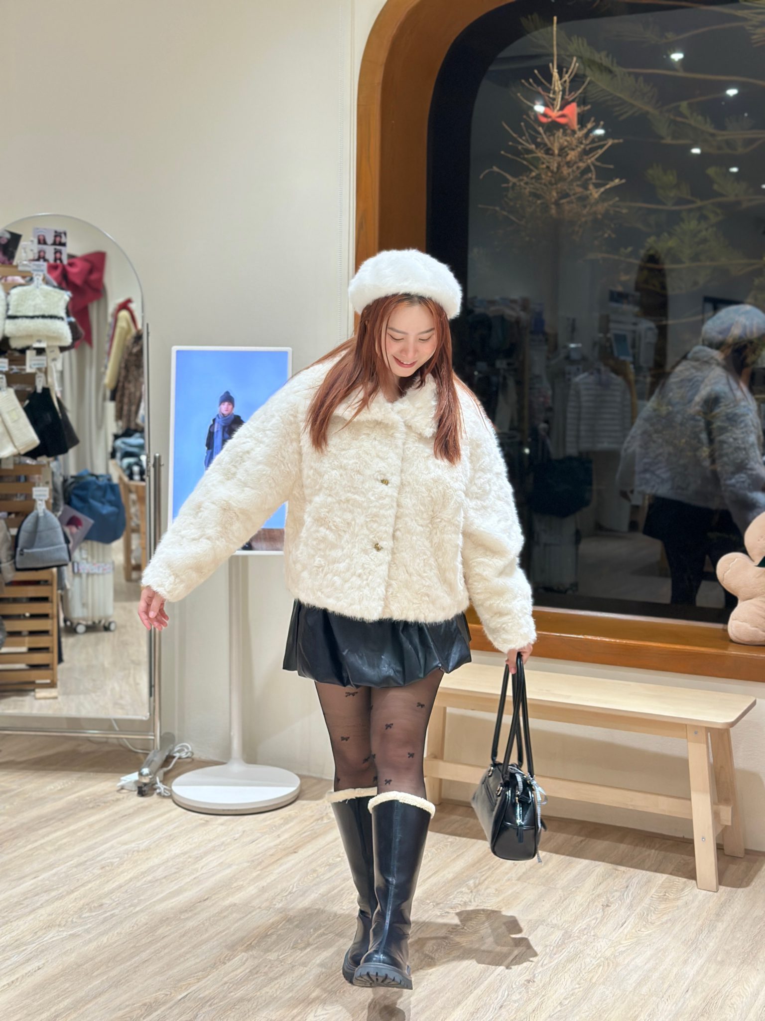1433 Golden Oval Mink Coat 6