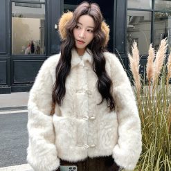 1439 Rosy Milky Tie Coat