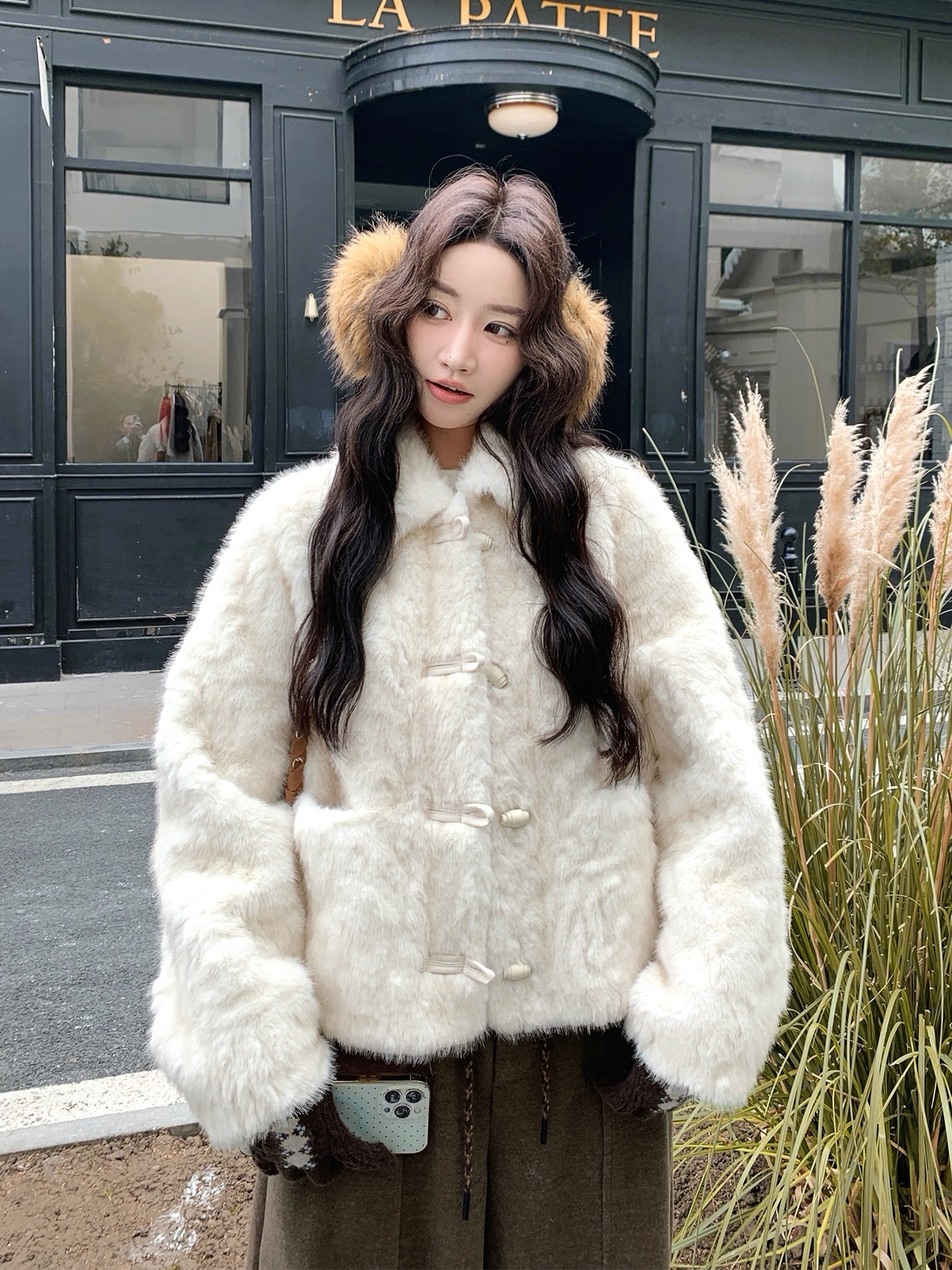 1439 Rosy Milky Tie Coat