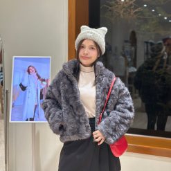 1438 Velour Fur Jacket